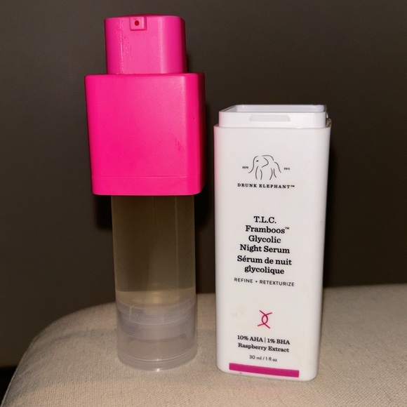 Drunk Elephant🐘 T.L.C. Framboos Glycolic Resurfacing Night Serum, FULL SIZE - Picture 5 of 8
